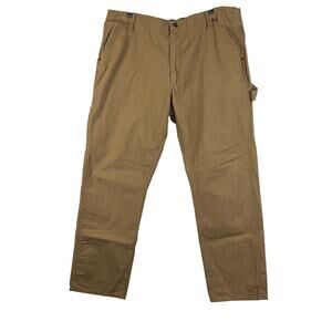 Wrangler Pants Mens 42x32 Carpenter Utility Workwear Khakis Denim‎ 100% Cotton